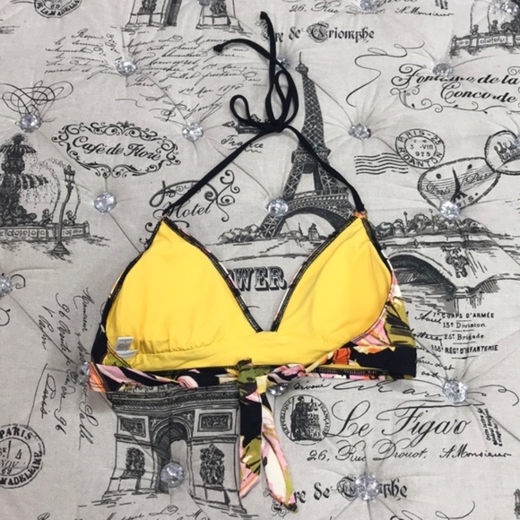 Robin Piccone Mila Triangle Floral Print Bikini Top - Picture 5 of 6